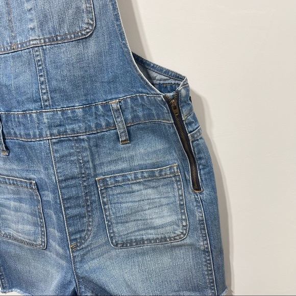 Madewell Adirondack Short Overalls in Isley Wash Size Small - Picture 8 of 11